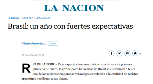 Argentina verão brasil
